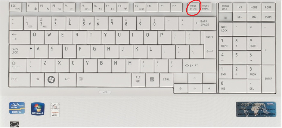 специальная кнопка PrintScreen